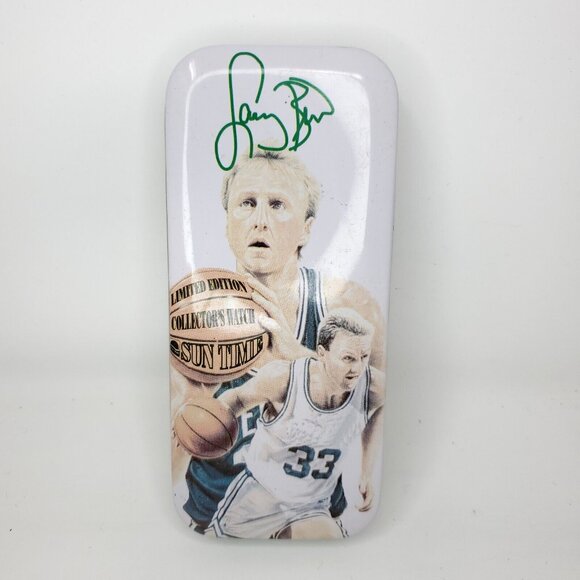 Larry Bird Legend Watch Case By Sun Time Limited Edition Boston Celtics - Picture 1 of 11